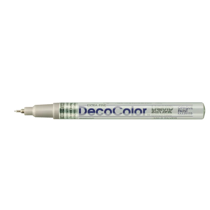 DecoColor lakkfilc tűhegyű Marvy 120S Silver - ezüst