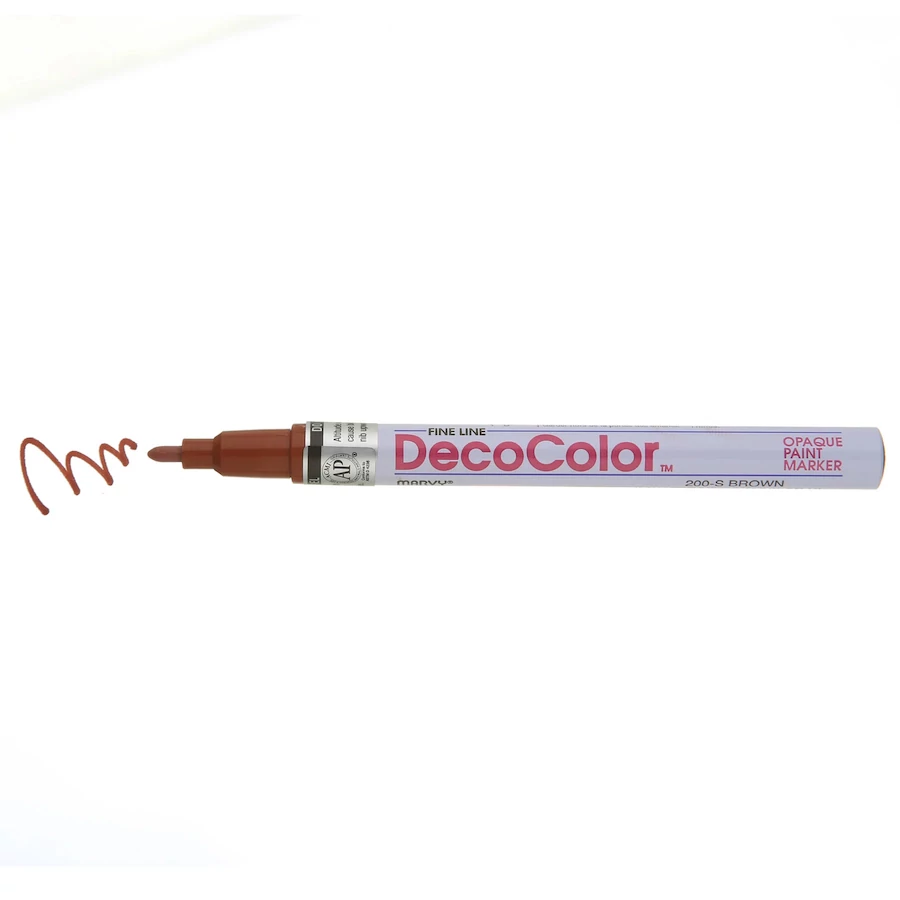 DecoColor lakkfilc vékony Marvy 200S - 06 Brown (220XF)