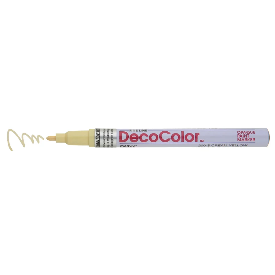 DecoColor lakkfilc vékony Marvy 200S - 42 Cream Yellow