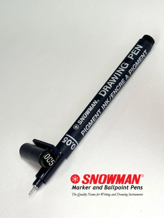 FT-700 0.05 vékony hegyű filctoll fekete Snowman Drawing Pen