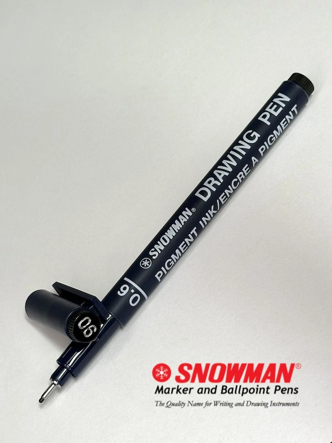 FT-700 0.6 vékony hegyű filctoll fekete Snowman Drawing Pen