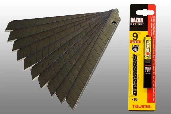 LB30RBC Tördelhető penge 9mm széles 10db fekete TAJIMA