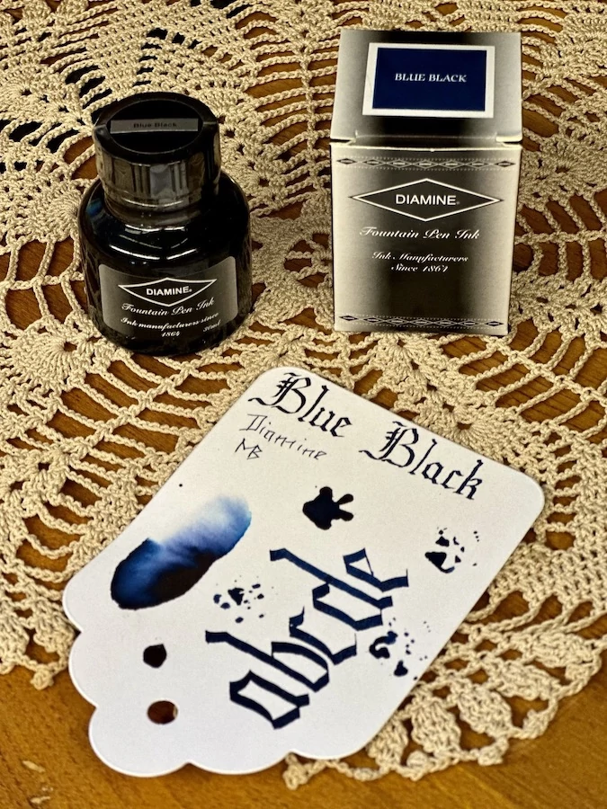 Töltőtolltinta 30ml Diamine - Blue black