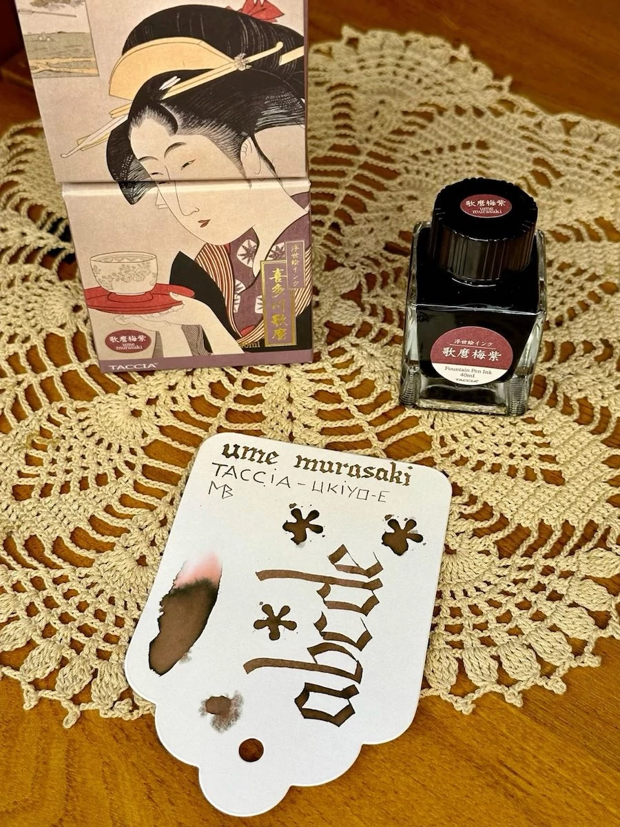 Ukiyo-e 40ml töltőtolltinta TACCIA - 16 Utamaro-umemurasaki