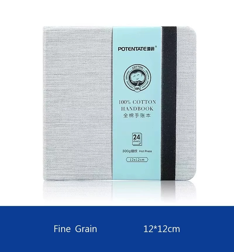 Akvarelltömb 12x12cm/24lap HP pamut Potentate